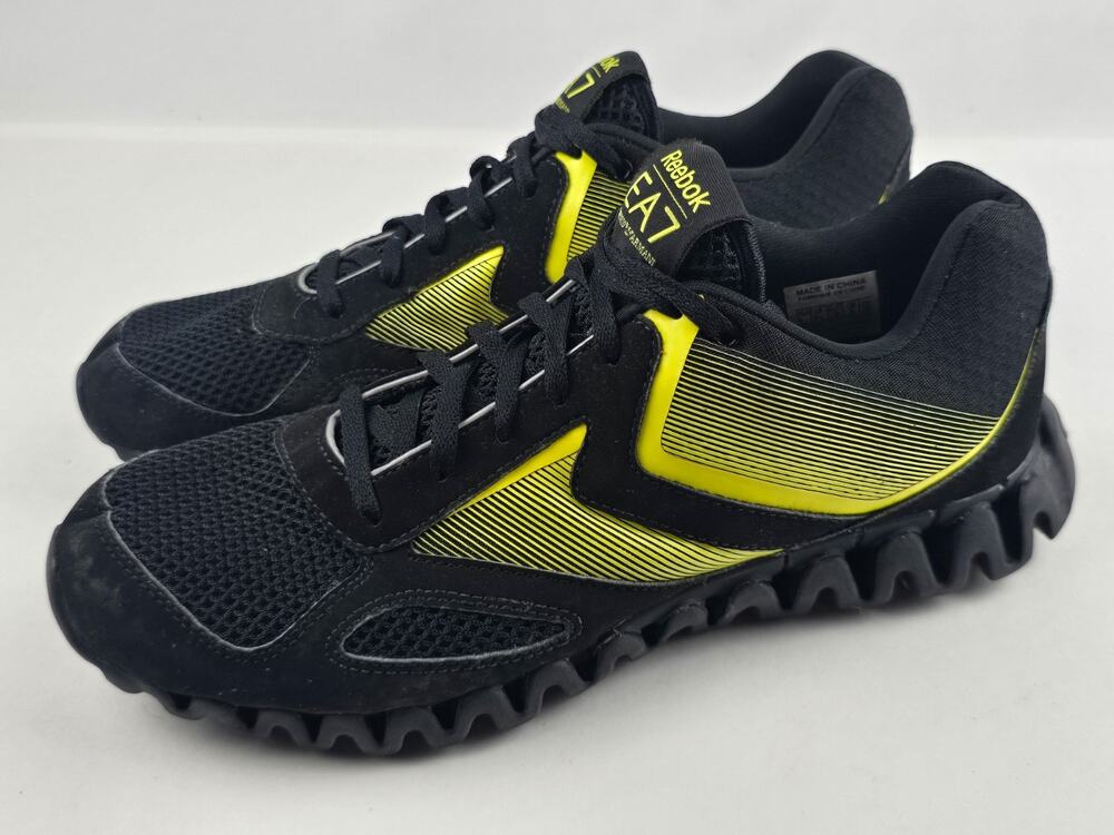 2011 Reebok x Emporio Armani EA7 Zig Racer Men's Size 9 Black & Neon yellow